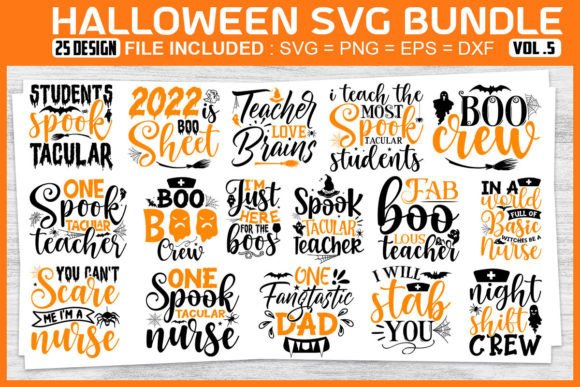 Halloween-SVG-Bundle: Graphics for Crafts