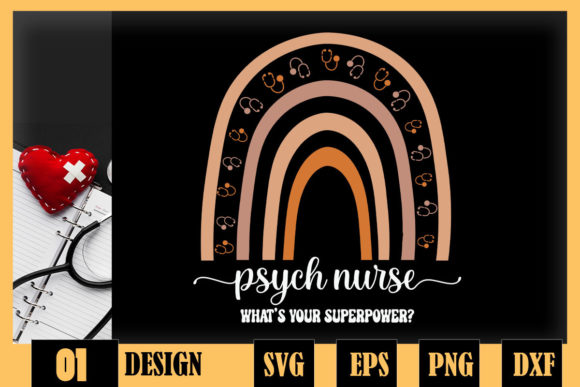 Psych Nurse Graphics for Crafts & Branding