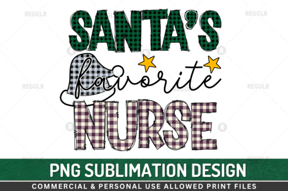Santa’s Favorite Nurse Graphics for Crafts